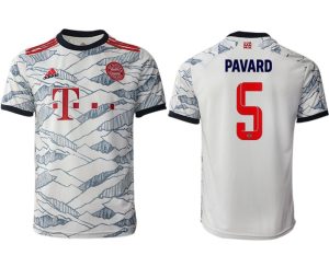 FC Bayern München 2021/22 Herren 3rd Trikot weiß Kurzarm mit Aufdruck Pavard 5