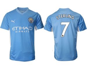 Fußballtrikots Manchester City Raheem Sterling #7 Heim Trikot Home 2022 Kurzarm