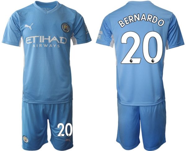 Günstige Manchester City Bernardo Silva #20 Heimtrikot Herren 2022 Kurzarm-1