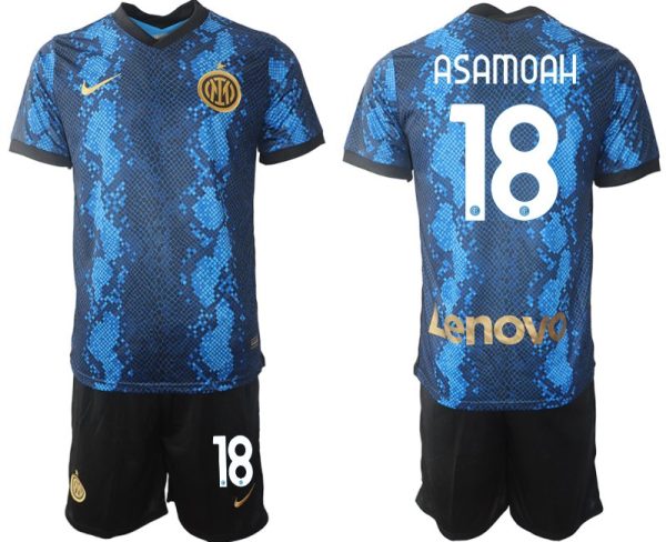 Inter Mailand Kwadwo Asamoah #18 Heimtrikot 2022 Trikotsatz Offizielles Set