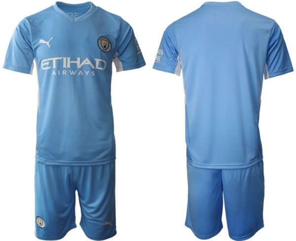 Manchester City Herren Personalisierte Fußball Heimtrikot Anpassbare Name und Nummer-2